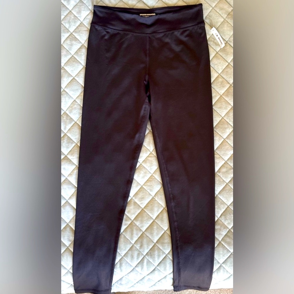Amazon Essentials Girls’ Black Leggings